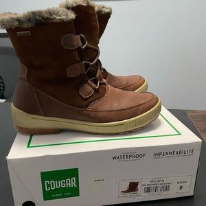 Warm Winter Boots in Brown - Waterproof